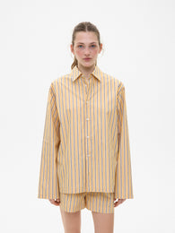 Yellow Striped Cotton Shirt