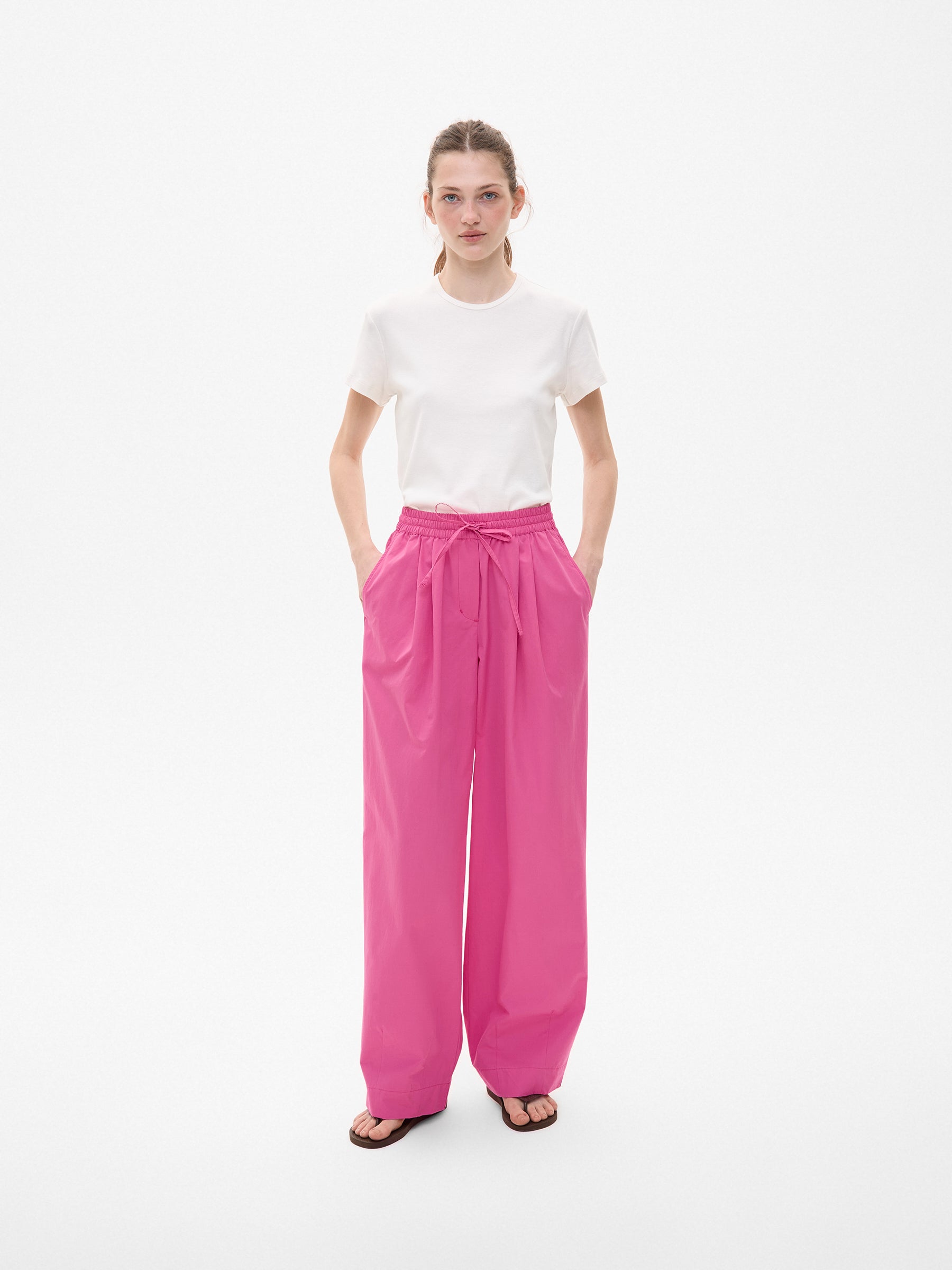 【コットンリネン】Berluti　Slacks Pants　薄ピンク　46　春夏 Sail Pant | Aritzia US