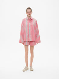 Pink Striped Cotton Shirt