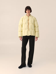 Light down jacket in Soft Yellow