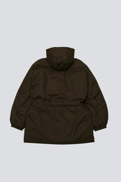 Relaxed parka in khaki