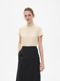 Black Wrap Midi Skirt with a Side Tie