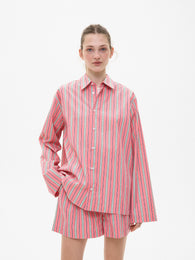 Pink Striped Cotton Shirt