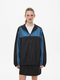 Jacket with Contrast Details in Blue