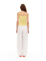 Light yellow strap top