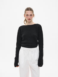 White Relaxed-fit Cotton Trousers