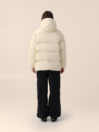 Down jacket in Milk