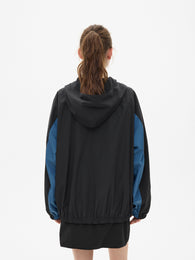 Jacket with Contrast Details in Blue