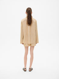 Yellow Striped Cotton Shirt