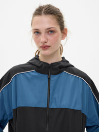 Jacket with Contrast Details in Blue