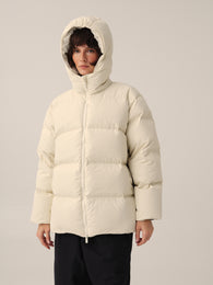 Down jacket in Milk