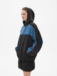 Jacket with Contrast Details in Blue
