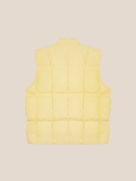 Down Vest in Soft Yellow