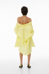 Oversize linen shirt SS23 yellow