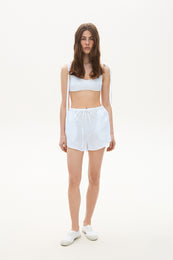 Linen bra tank top white