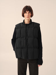 Down Vest in Black