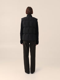Down Vest in Black