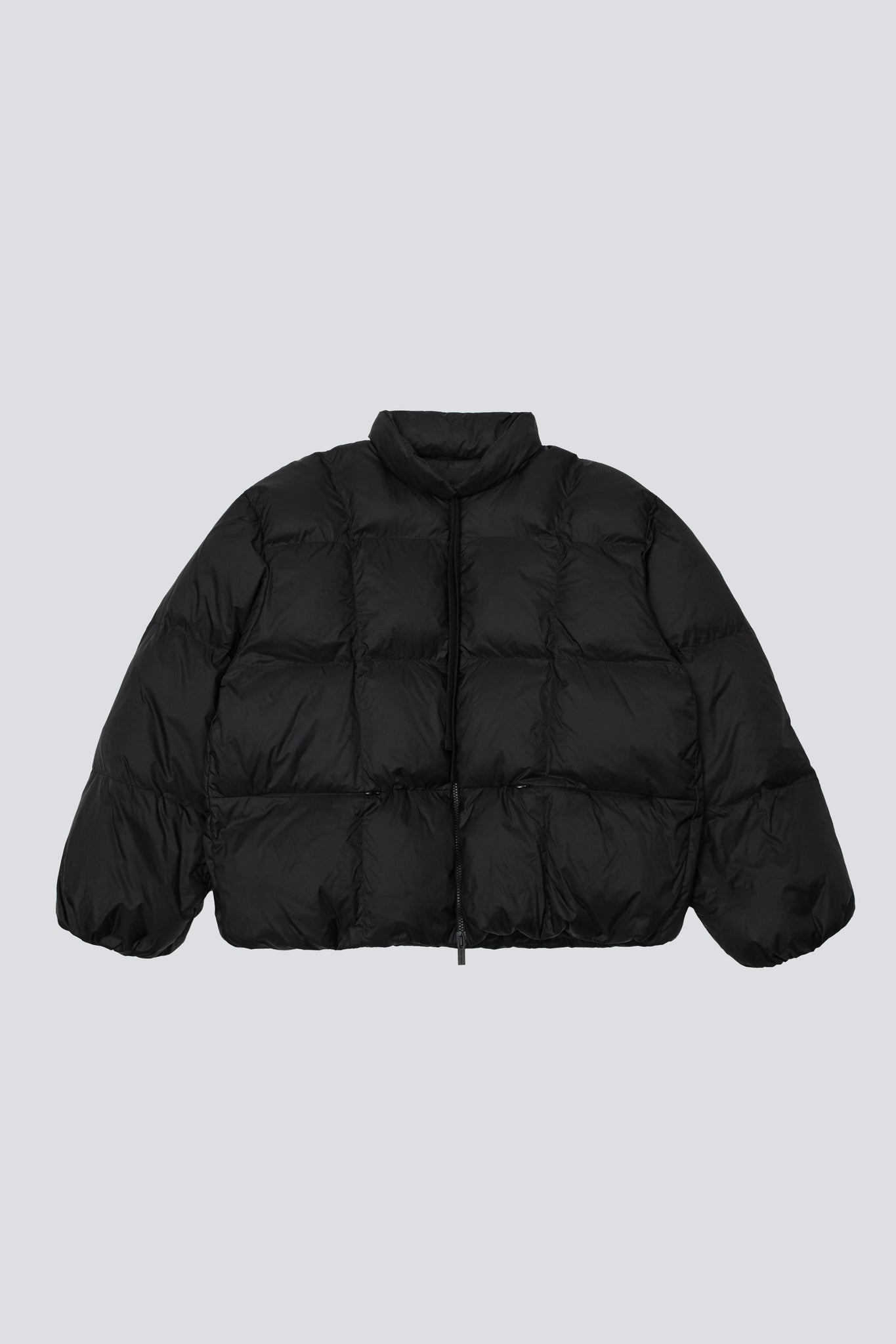 Slim black down jacket