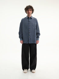 Men's Garment-Washed Linen Shirt