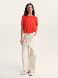 Loose-Fit Jeans in Ivory