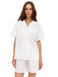 Short-sleeve shirt in White