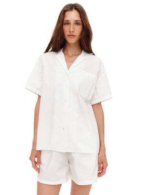 Short-sleeve shirt in White