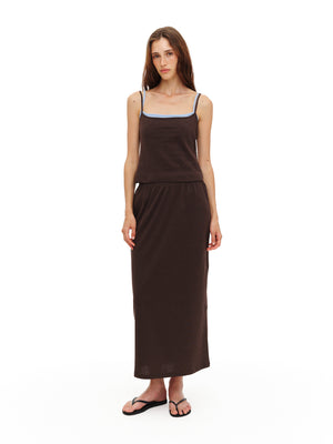Midi skirt in Brown