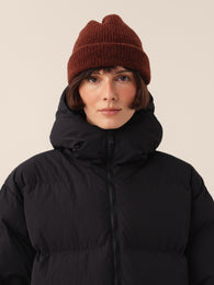 Wool beanie in Brown