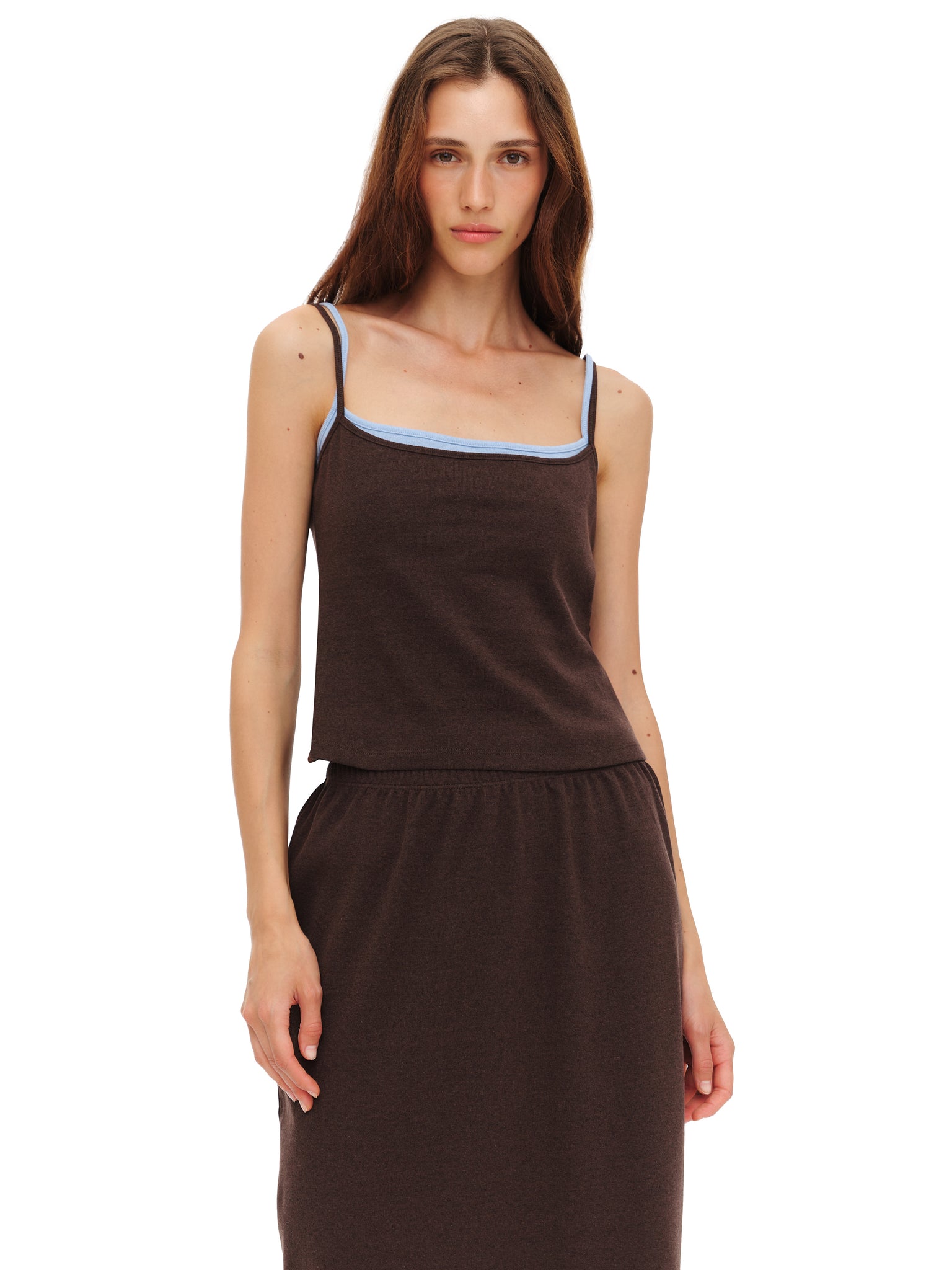 Light brown strap top