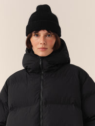 Wool beanie in Black