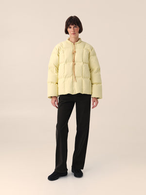 Light down jacket in Soft Yellow