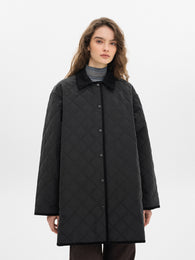 Quilted jacket in black