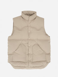 Basic insulated vest in beige