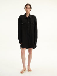 Black Linen Shirt