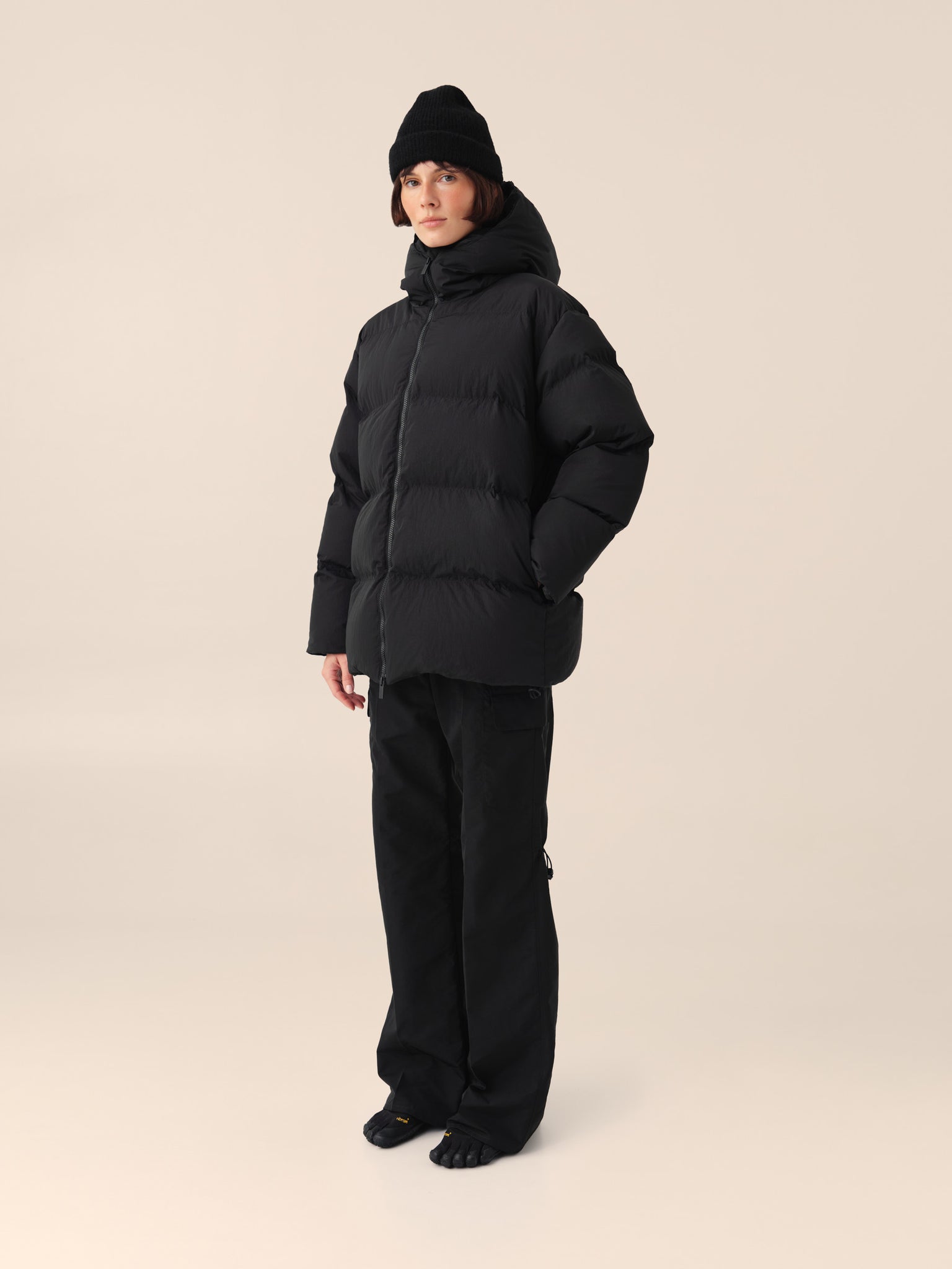 Down jacket in Black