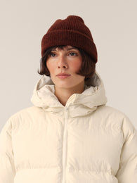 Wool beanie in Brown