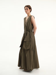 Khaki Cargo Dress