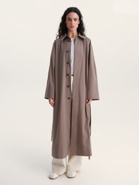 Lightweight Trench Coat in Taupe