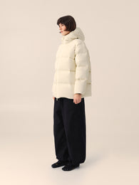 Down jacket in Milk
