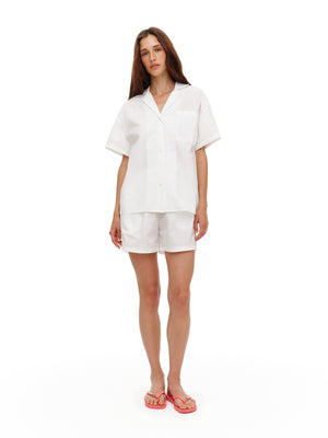 Short-sleeve shirt in White
