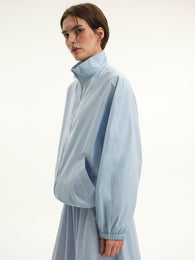 Stand-Collar Jacket in Blue