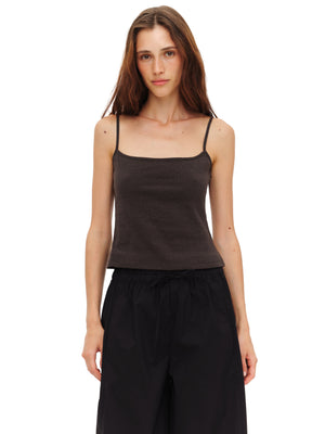 Elastic-waist trousers in Black