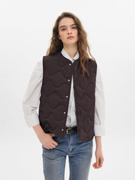 Vest in Deep Fig brown '25