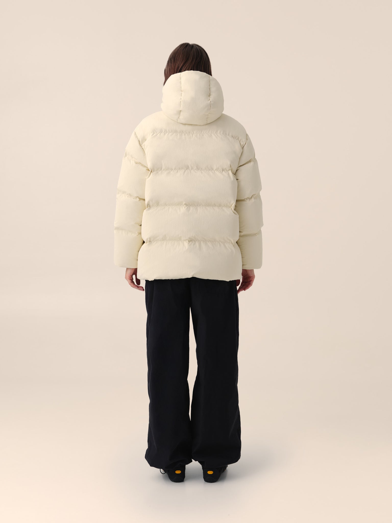 Down jacket in Milk