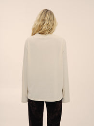 Longsleeve made of recycled cotton in milk color