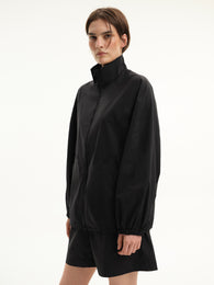 Stand-Collar Jacket in Black