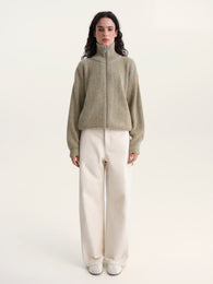 Straight-Leg Trousers in Ivory
