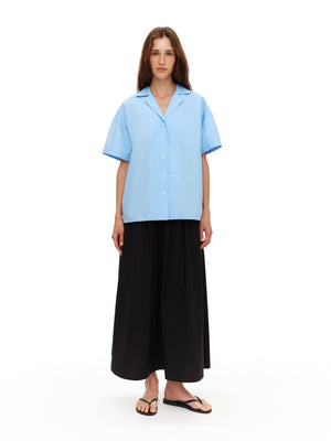 Short-sleeve shirt in Sky Blue