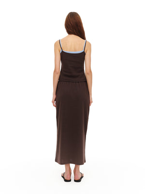 Light brown strap top