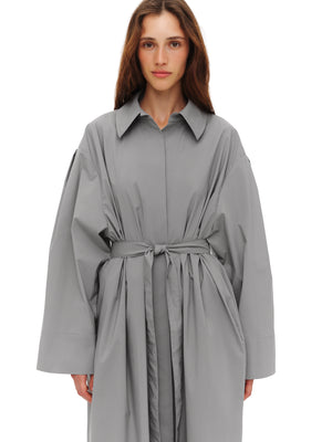 Grey straight-cut trench